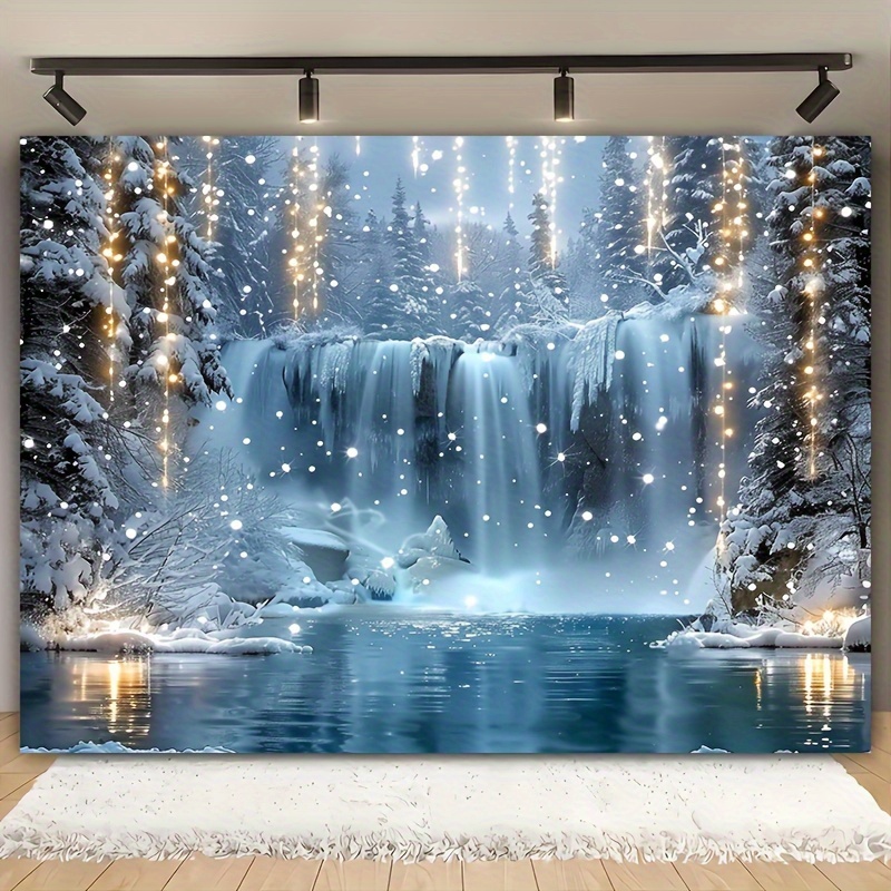 Elements Lighting Decor - Tissu de fond fantaisie de Noël