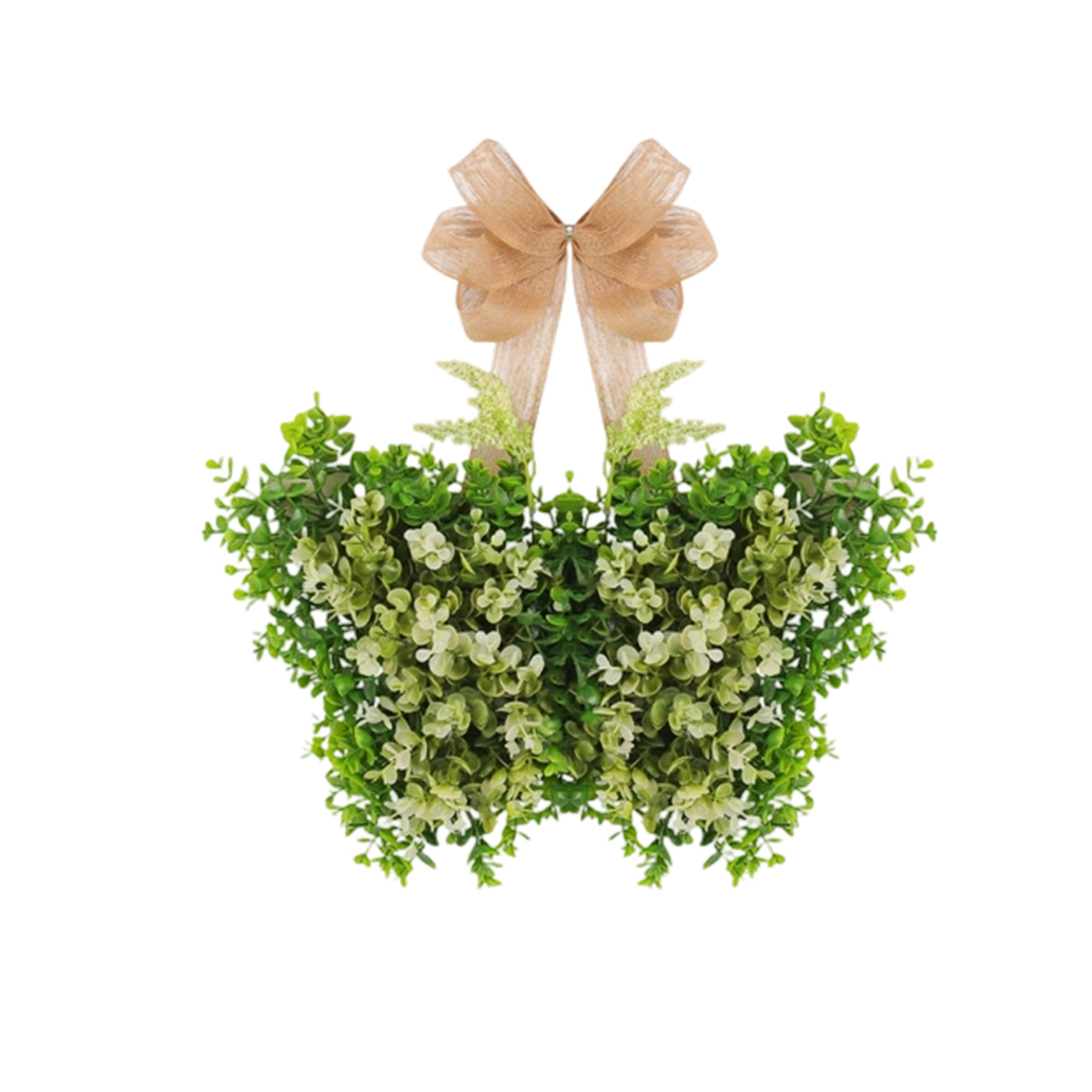 Elements Lighting Decor - Couronne lumineuse de printemps pour porte,