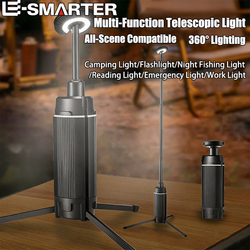 Floor Lamp Tripod - Lanterne de camping portable télescopique aste