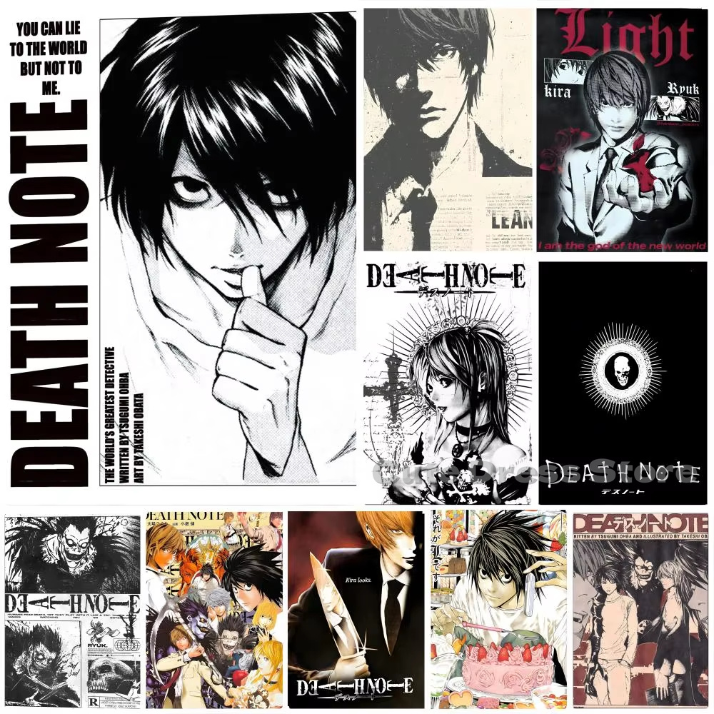 Lighting Room Decor Items - Impression sur toile Death Note, art