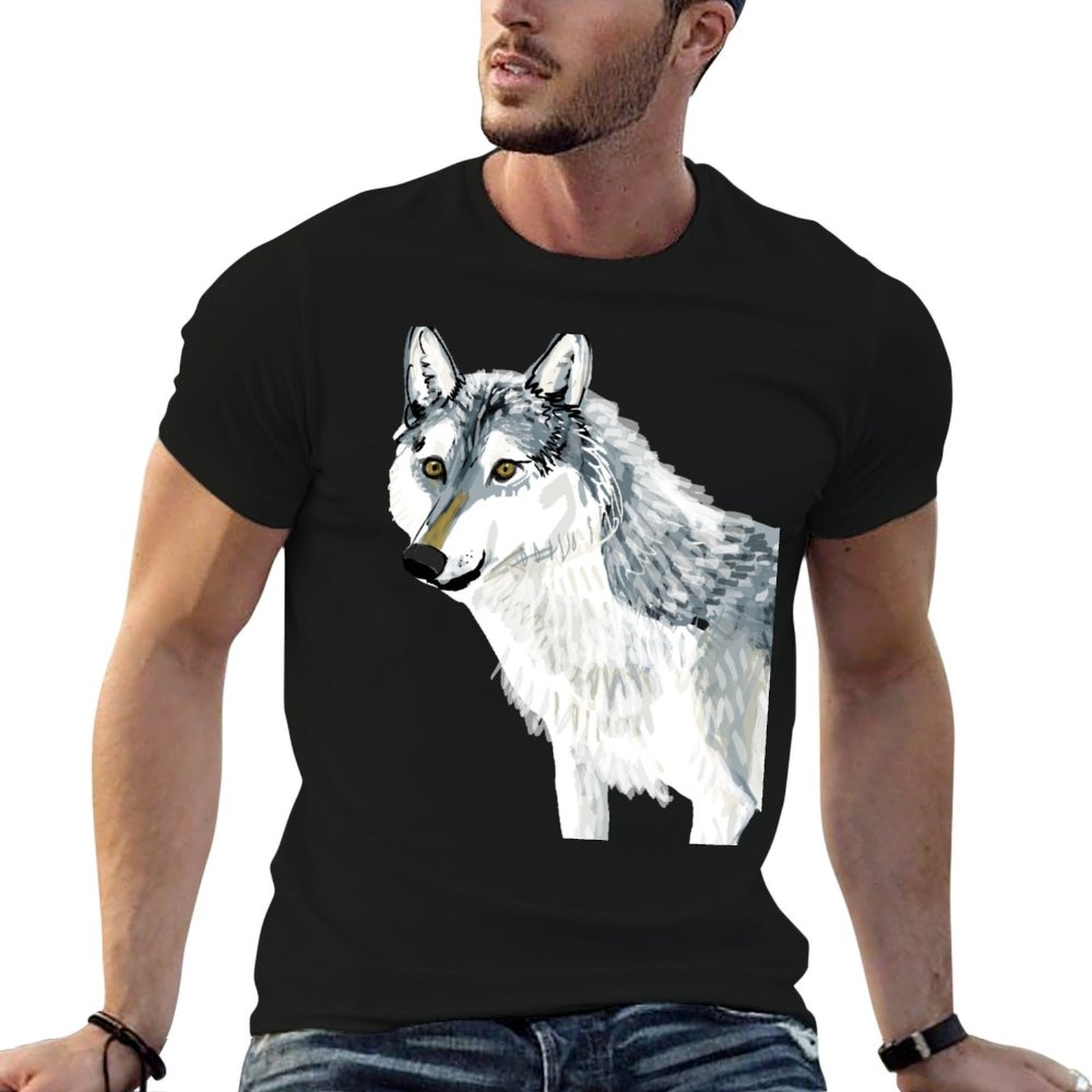 Totem Alberta Wolf T-Shirt déc - Alberta Lighting & Decor Photos avis et prix