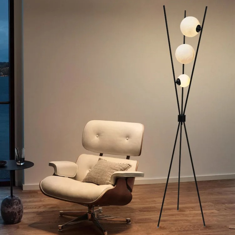 Lampe sur pied en forme de lun - Floor Lamp Tripod avis et prix