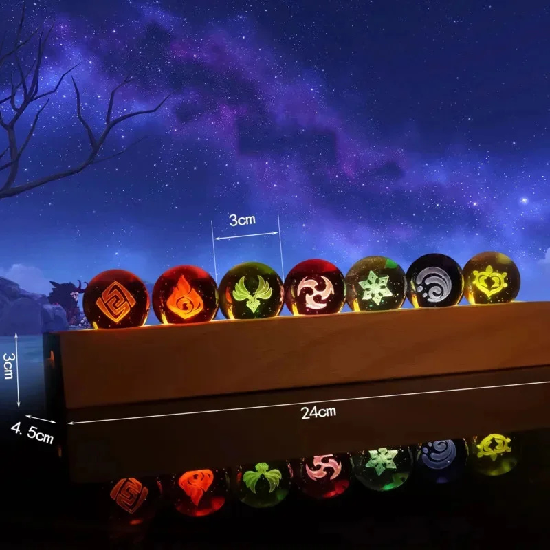 Jeu Genshin Impact boule de cr - Elements Lighting Decor avis et prix