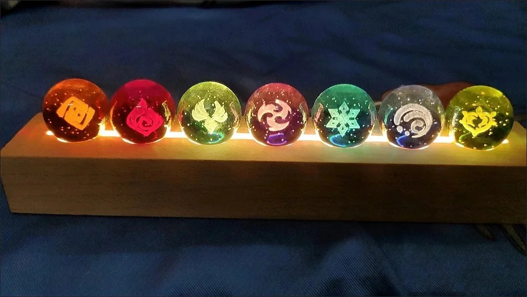Jeu Genshin Impact boule de cr - Elements Lighting Decor avis et prix