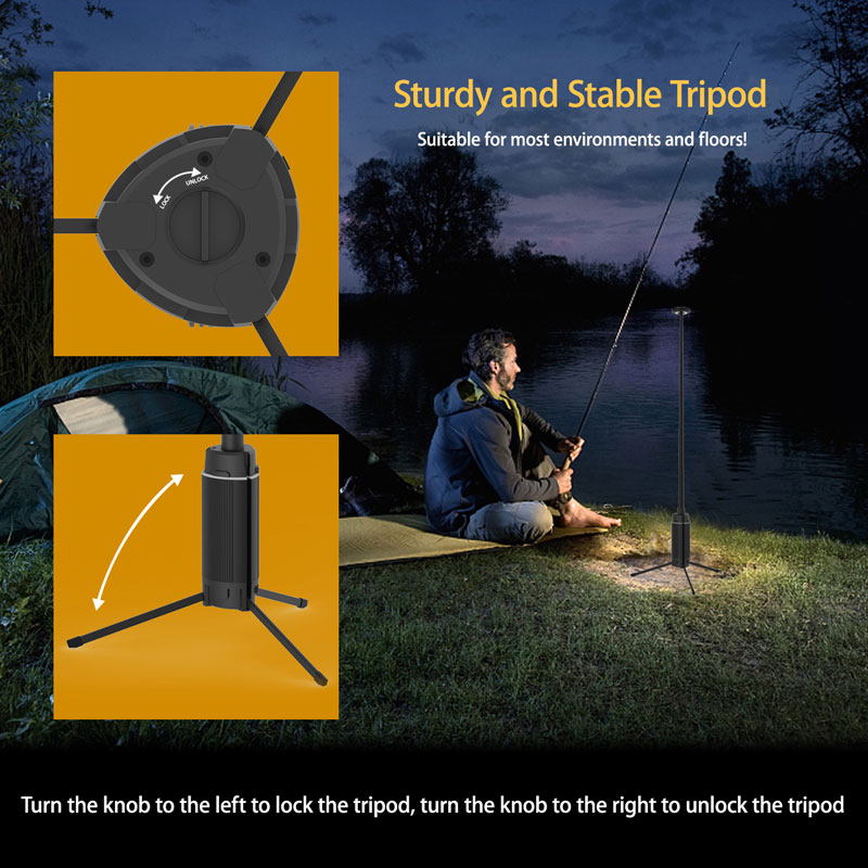 Lanterne de camping portable t - Floor Lamp Tripod avis et prix