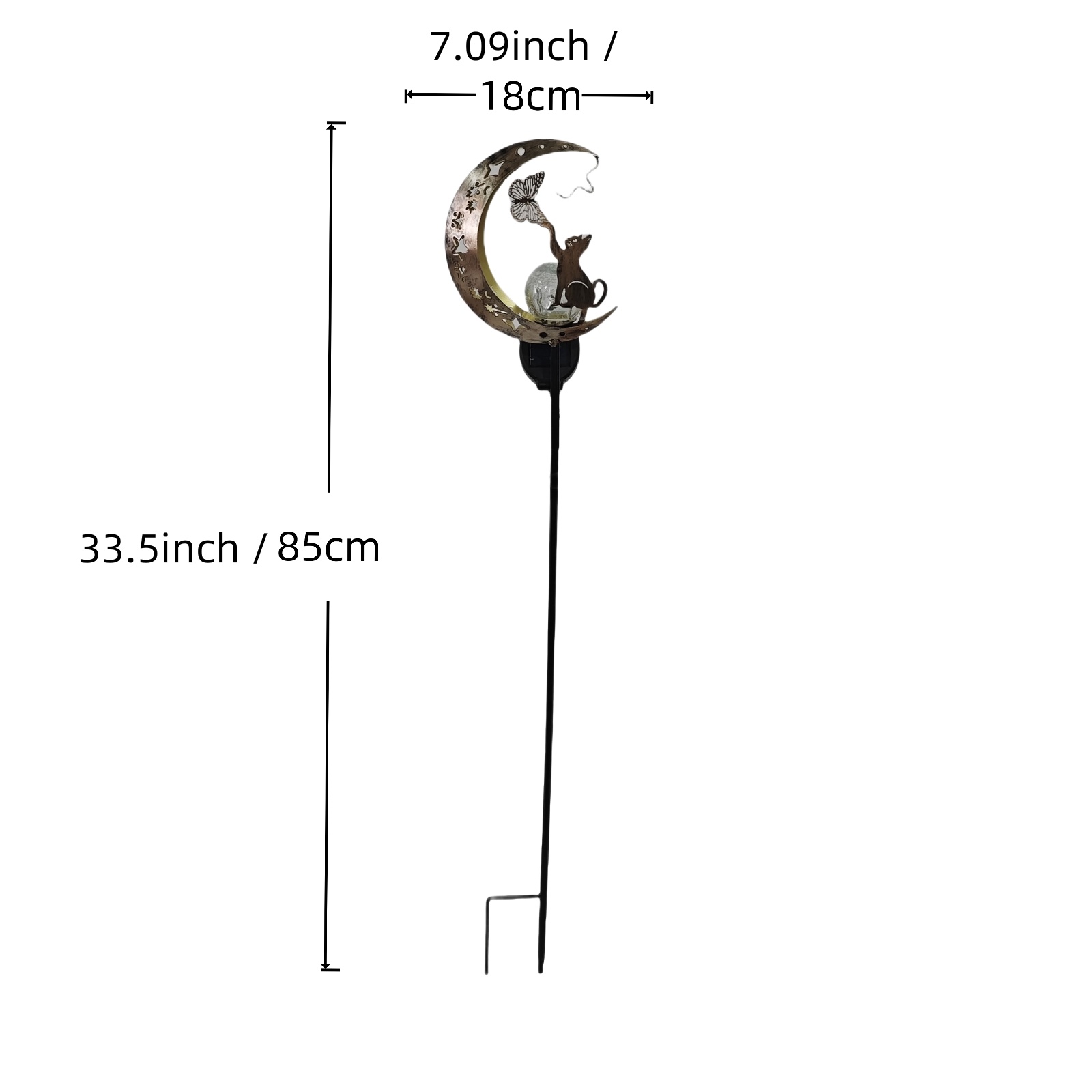 1 PC chat lune lumière solaire - Elements Lighting Decor avis et prix