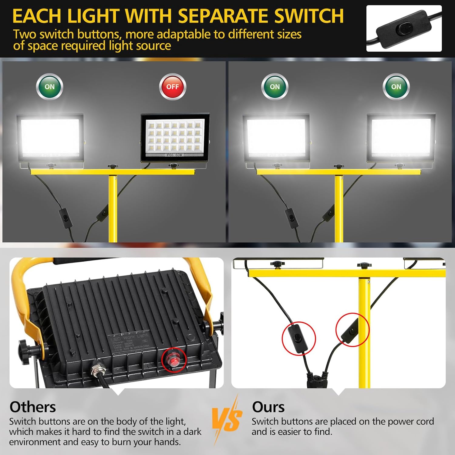Lampe de travail LED avec supp - Floor Lamp Tripod avis et prix