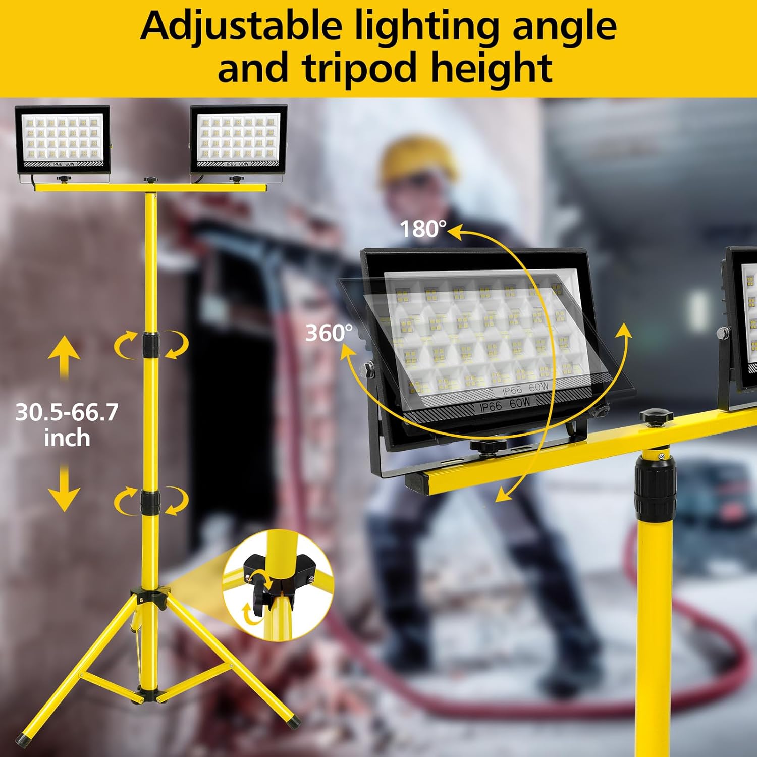 Lampe de travail LED avec supp - Floor Lamp Tripod avis et prix