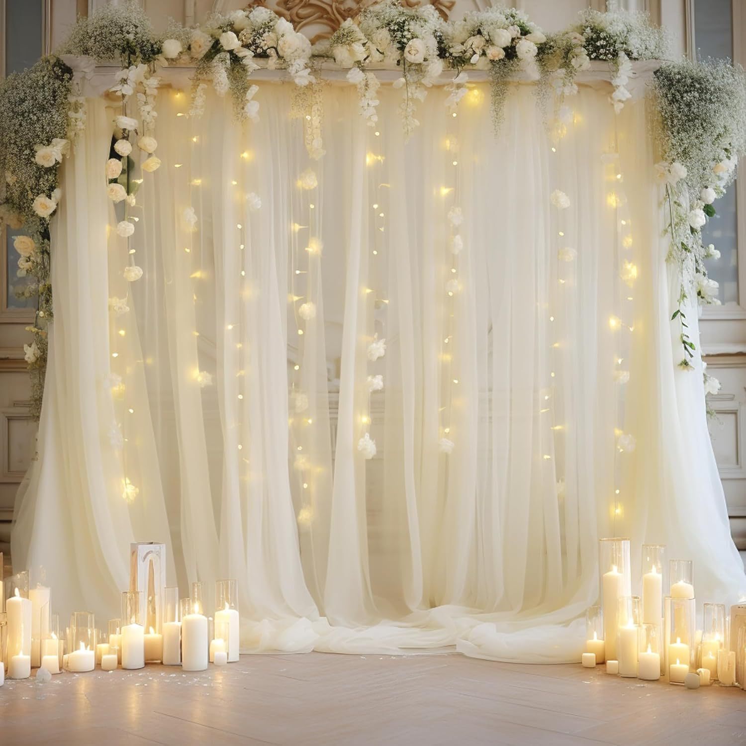 Lot de 1 toile de fond en tull - Lighting Decor Photos avis et prix