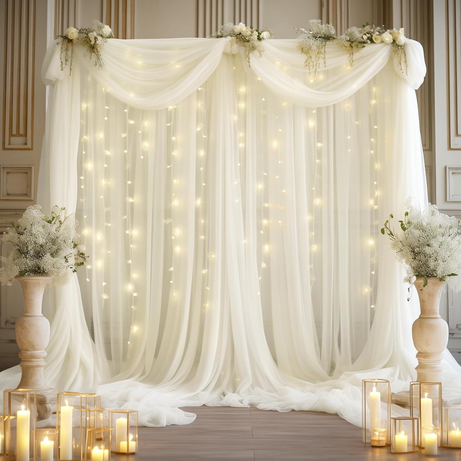 Lot de 1 toile de fond en tull - Lighting Decor Photos avis et prix